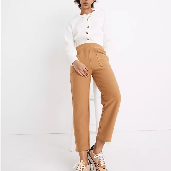 Madewell Pants - Madewell Tan Twill Jacquard Tapered Pants size XXL